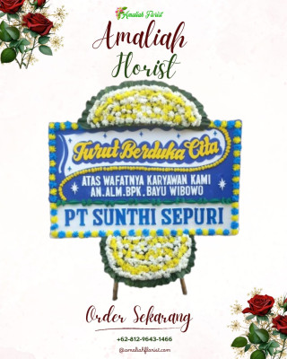 Papan Bunga Duka di Cengkeh Turi