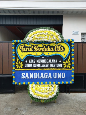 Papan Bunga Duka di Cengkeh Turi